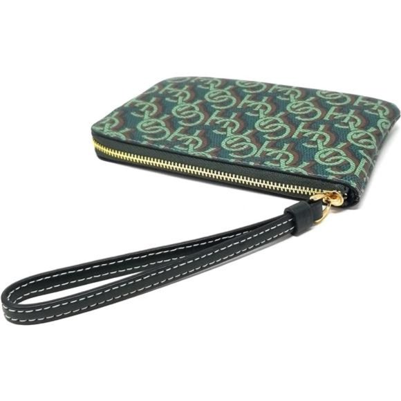 NWT COACH Women's Corner Zip Wristlet with Monogram Print - Picture 2 of 2